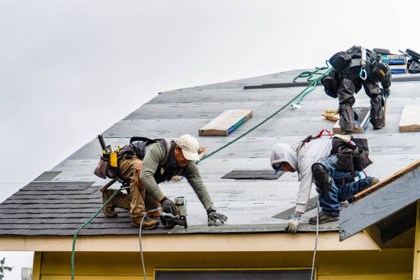 Professional Roof Installation technician working in Varna, IL